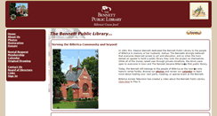 Desktop Screenshot of bennettpubliclibrary.org