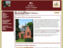 Tablet Screenshot of bennettpubliclibrary.org